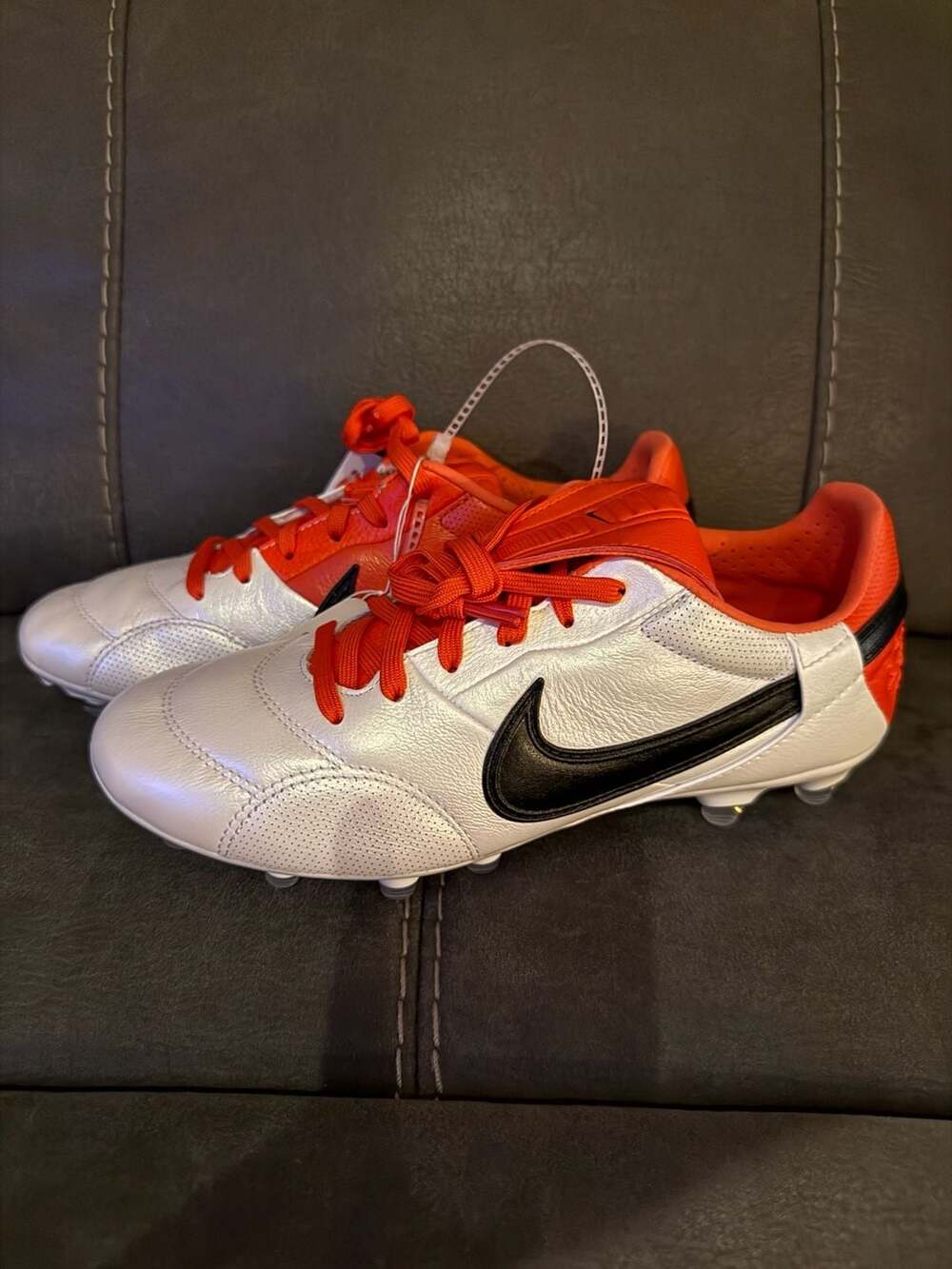 Nike The Premier III FG Soccer Cleats 'White Bright Crimson' HM0265'